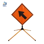 Roll Up Sign & Stand - Lane Closure Arrow Reflective Roll Up Traffic Sign